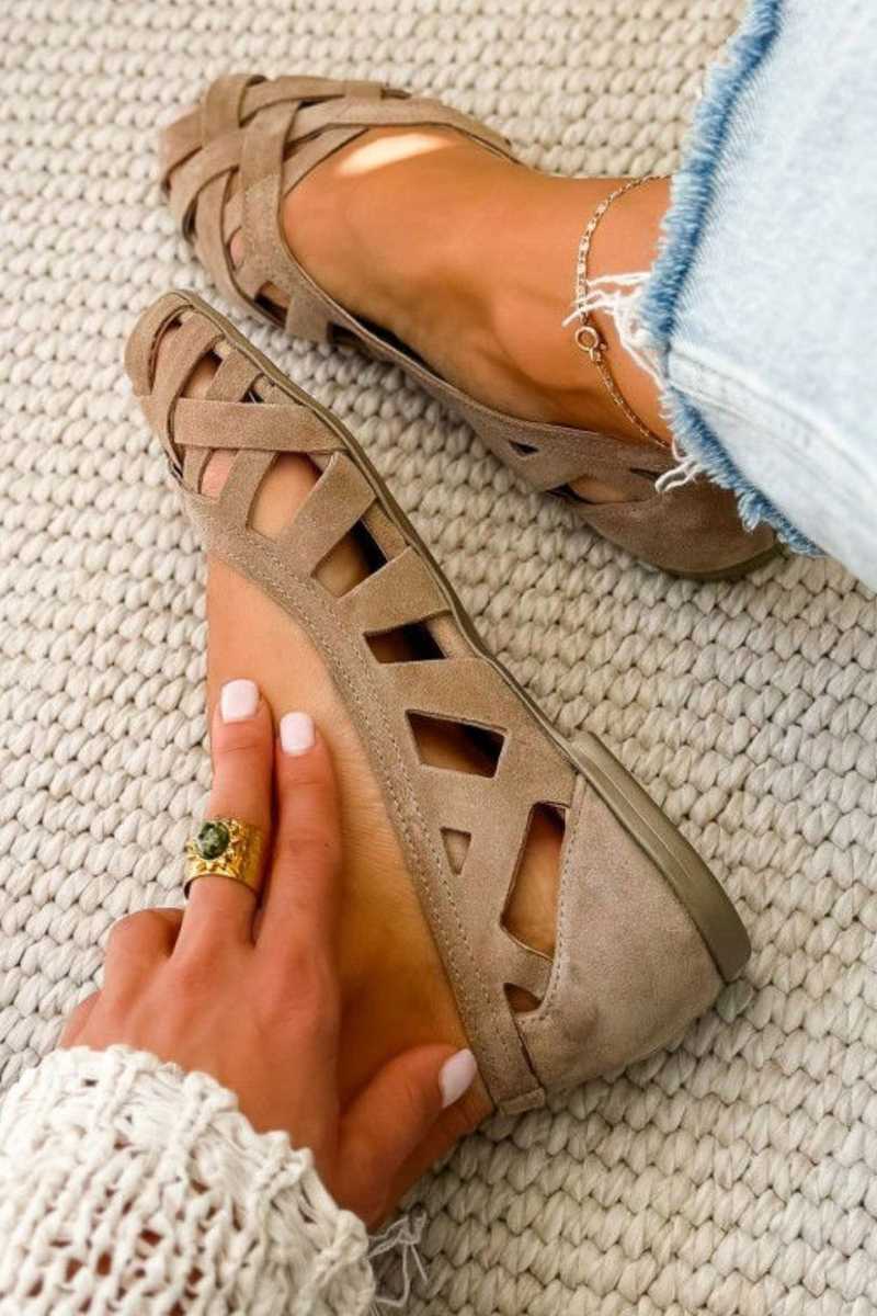 Alice - Woven Crisscross Sandals