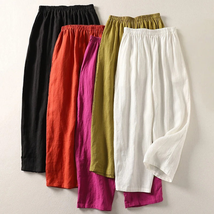 Jools - Comfortable Fluid Pants in Pink