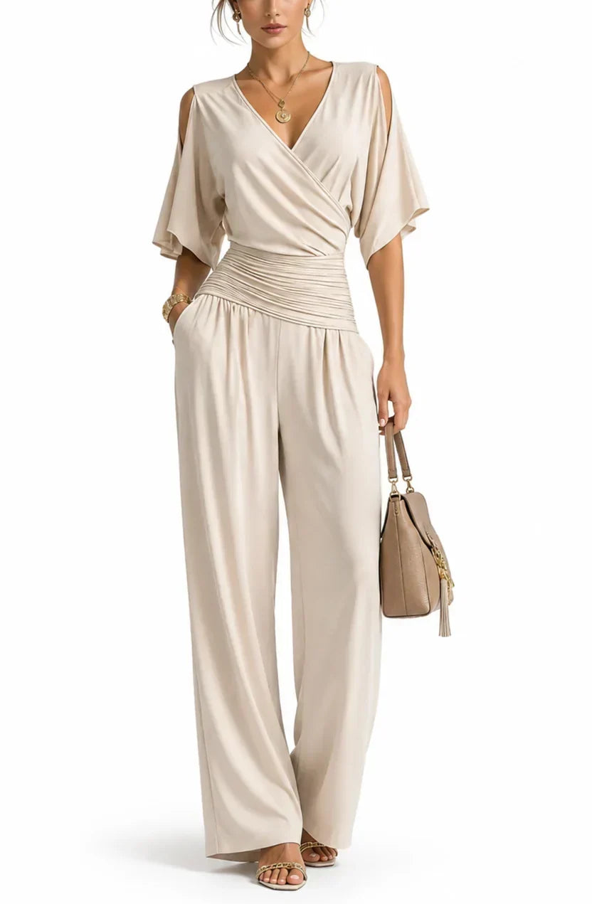 Rosemary Wrap V-Neck Jumpsuit color option