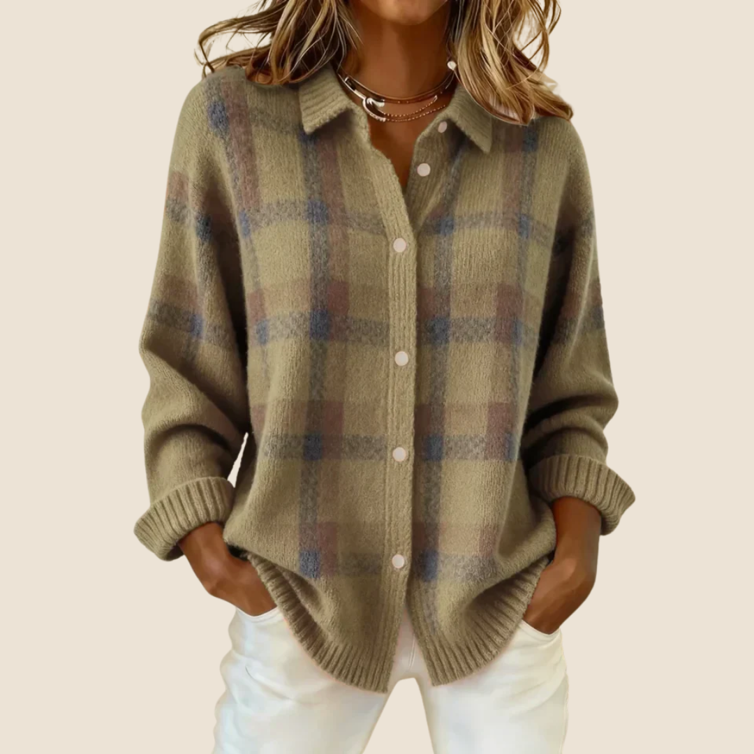 Tatiana knit sweater in Khaki