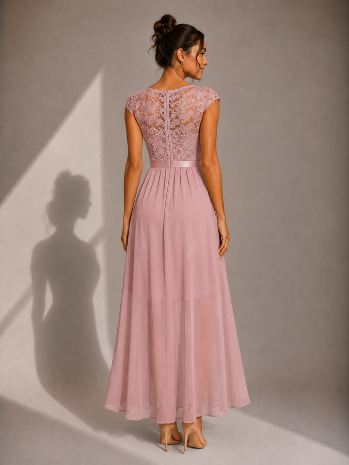 Barbara Maxi Dress, back view showing flowing silhouette
