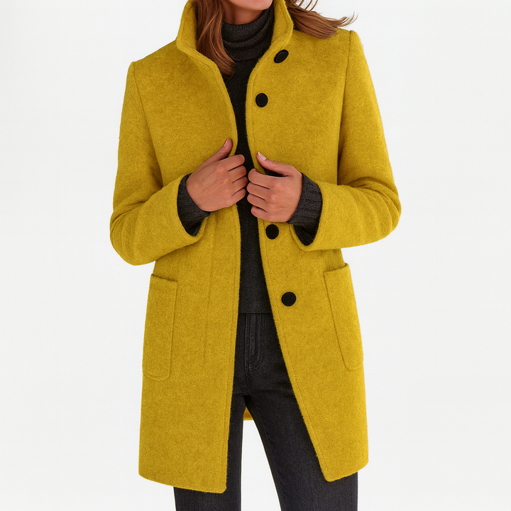 Josephine wool-blend coat, color options overview