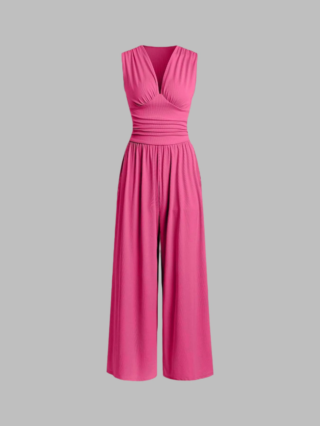 Ruby - Chic Sleeveless Wide-Leg Jumpsuit