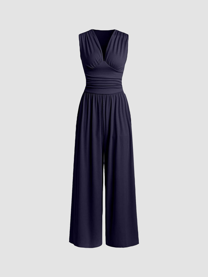 Ruby - Chic Sleeveless Wide-Leg Jumpsuit