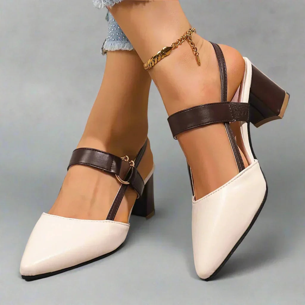 Kendra - Grace Leather Heels in Black