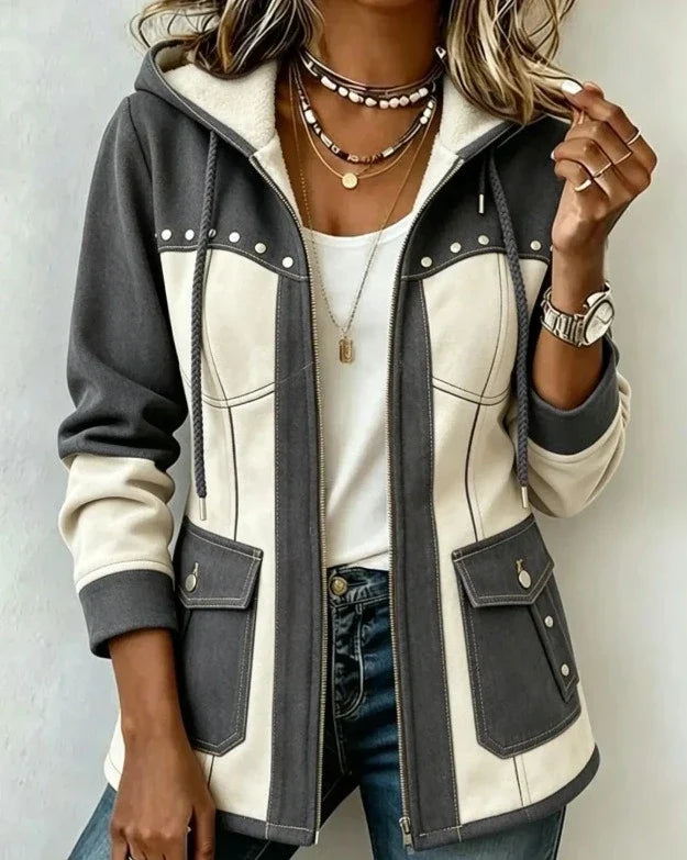 Adelaide - Two-Tone Hooded Jacket