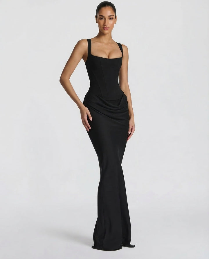 Aurora - Elegant Maxi Dress in Blue