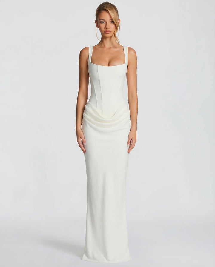 Aurora - Elegant Maxi Dress in Pink