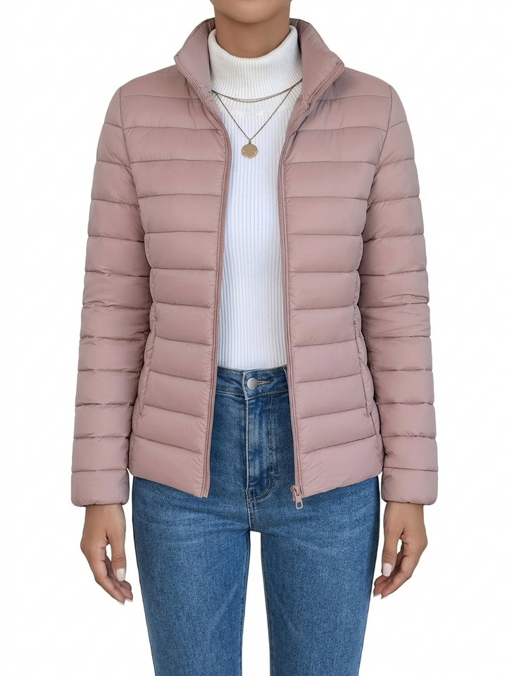 Odette Padded Transitional Jacket in Pink
