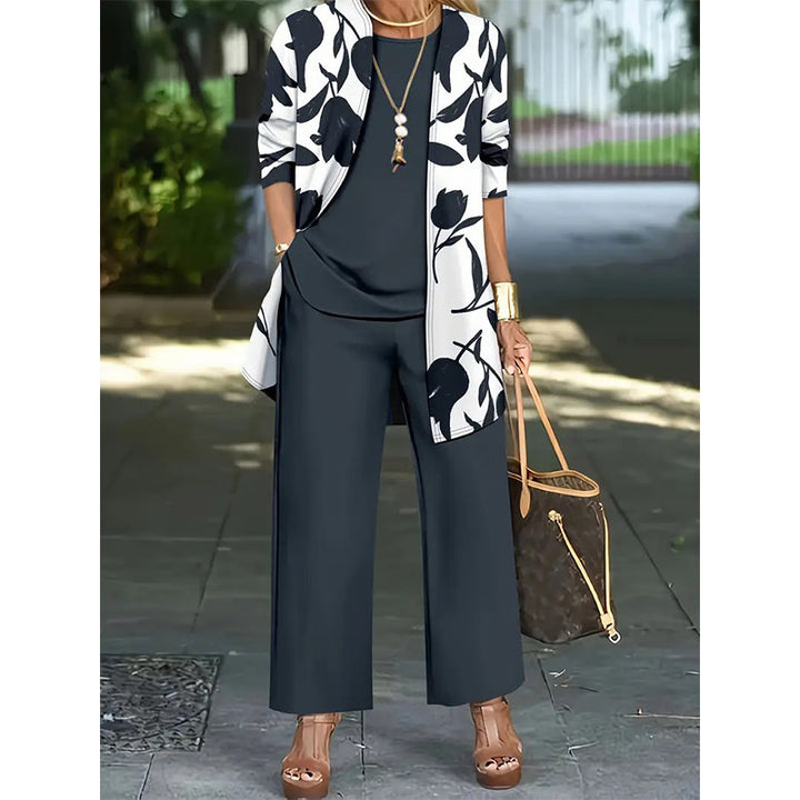 Haley - Elegant Three-Piece Floral Set