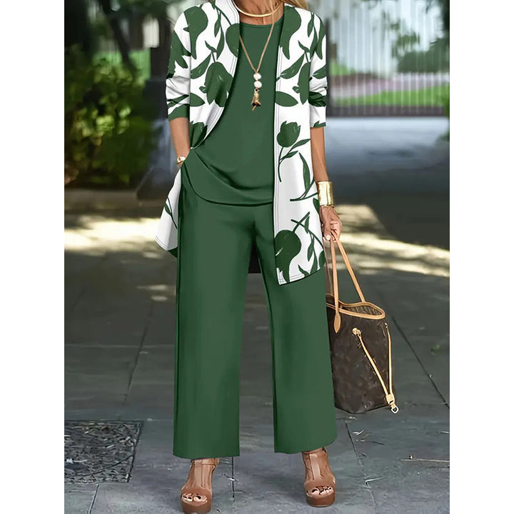 Haley - Elegant Three-Piece Floral Set